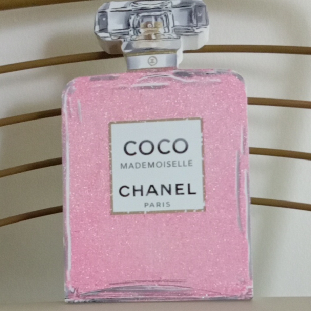 CHANEL Coco Mademoiselle Pink Glitter Art